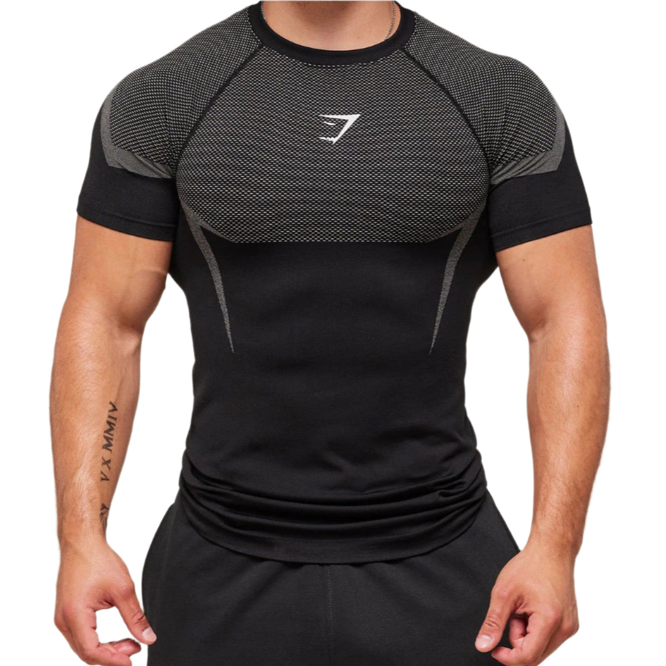 Black & Gray Compression Shirt