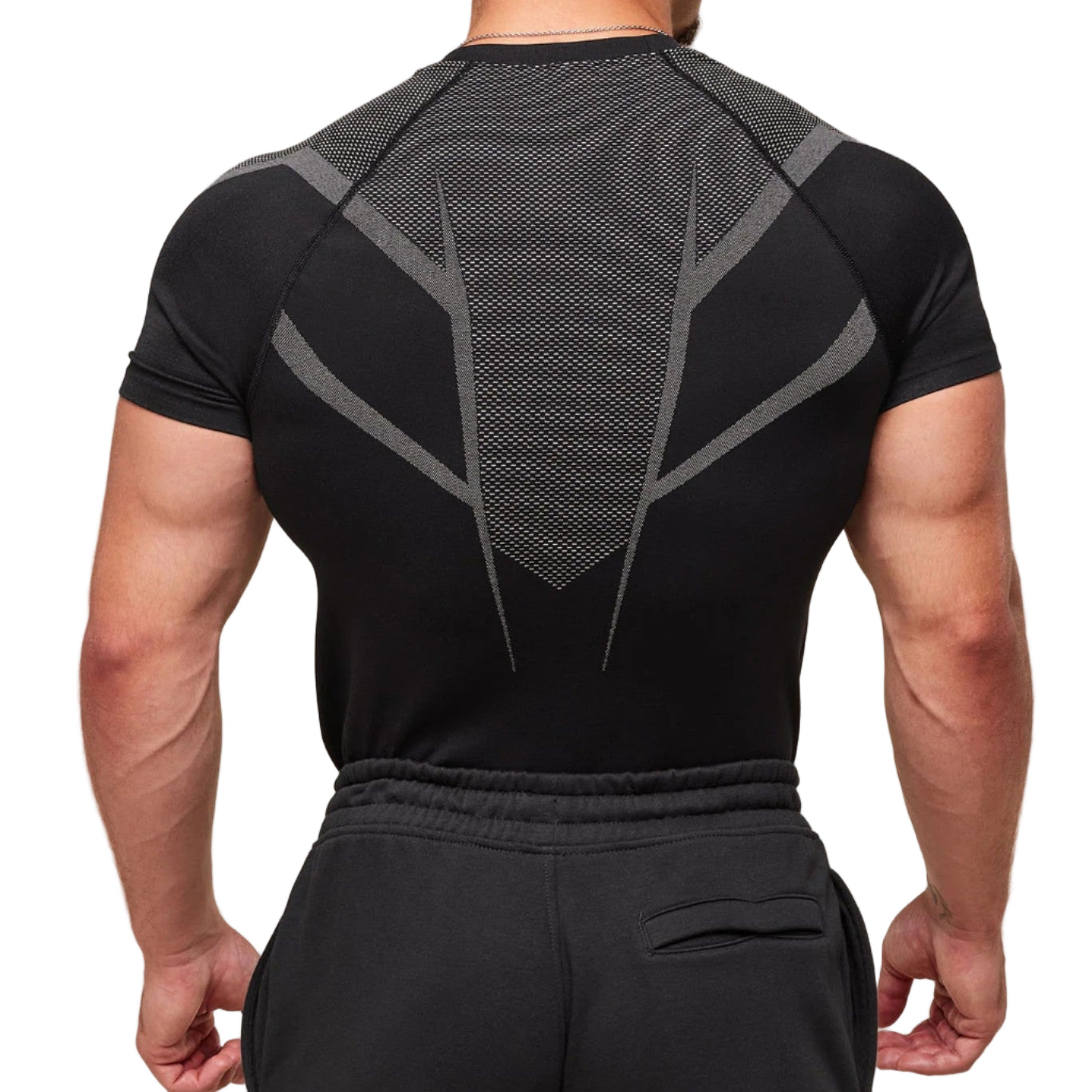 Black & Gray Compression Shirt