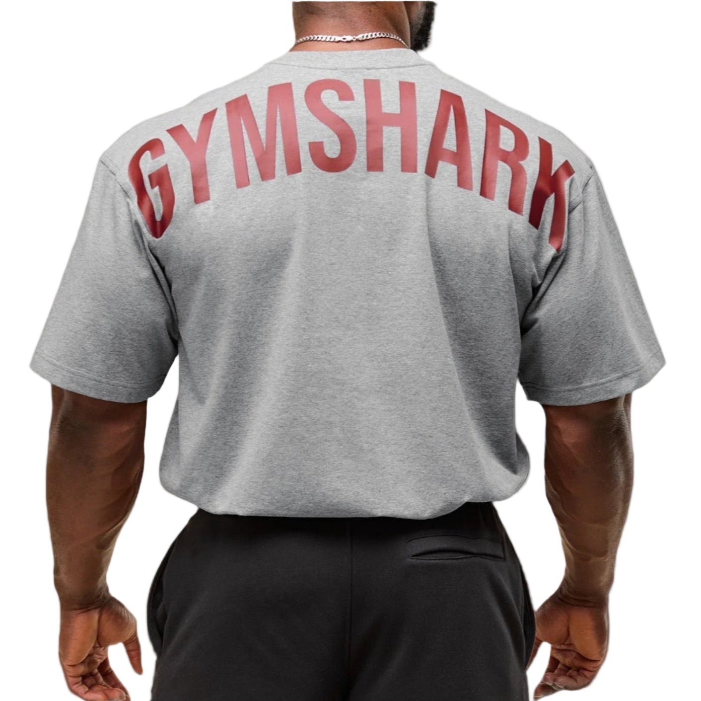 Oversized Grey & Red Shirt