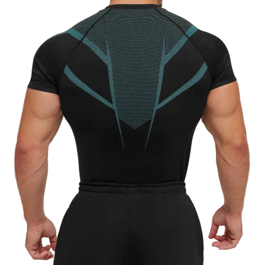 Brand Blue Compression Shirt