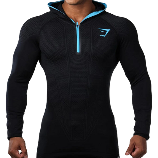 Blue Compression Hoodie