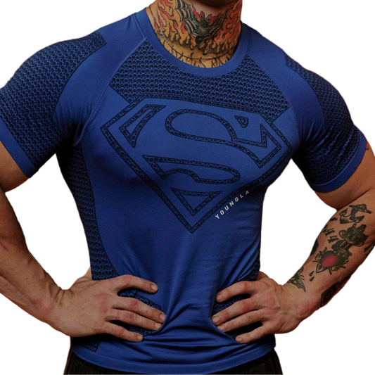 Superman Blue Compression Shirt