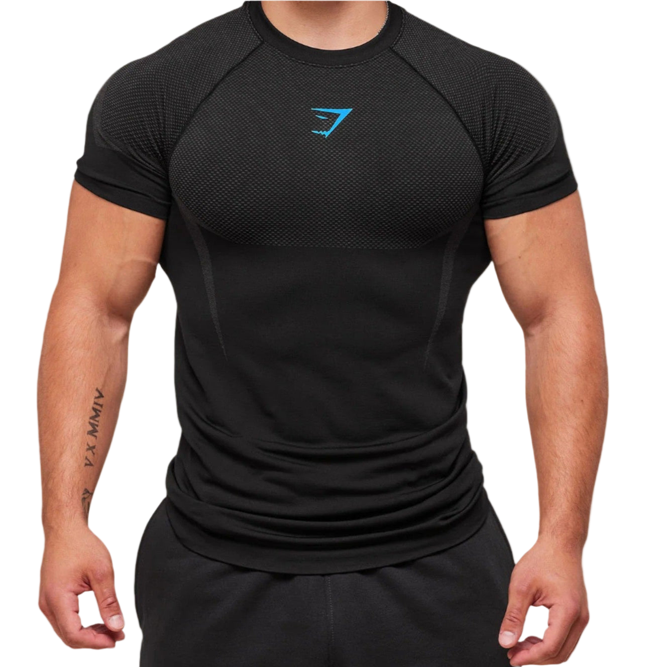 Black & Blue Compression Shirt