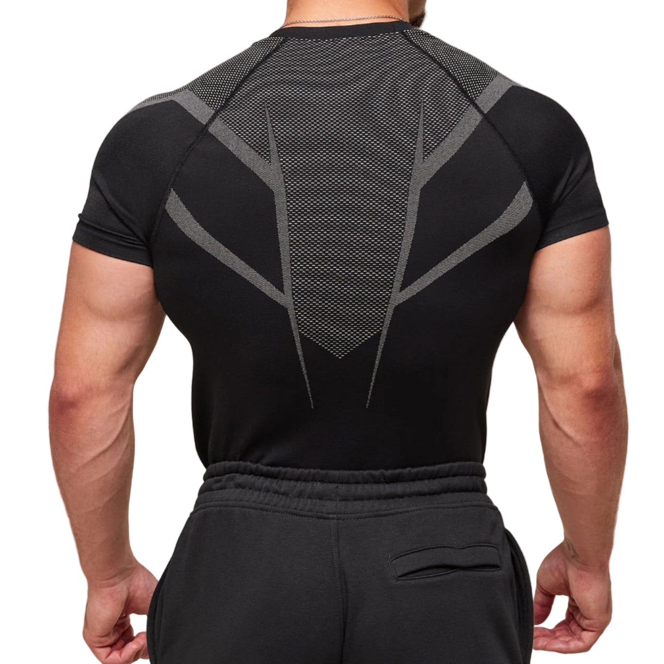 Black & Gray Compression Shirt