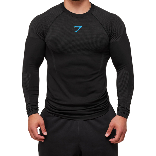 Blue Long Sleeve Compression
