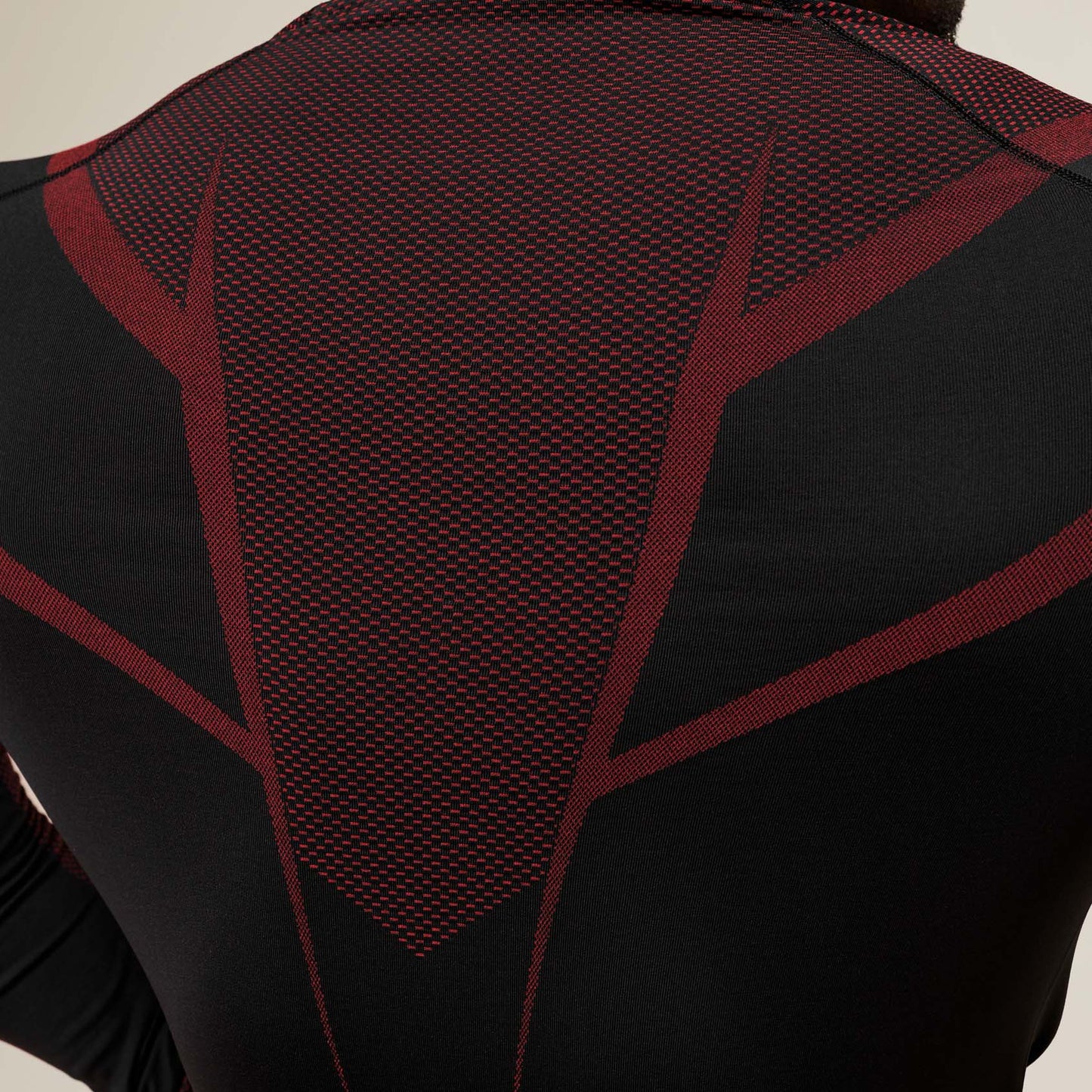 Wine Red Long Sleeve Compression