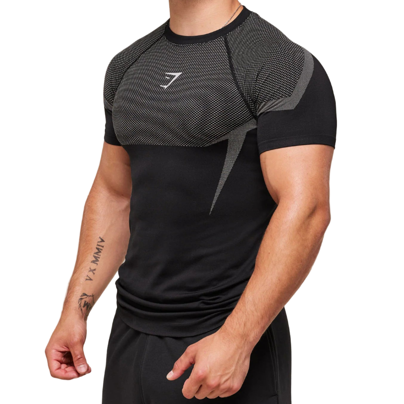 Black & Gray Compression Shirt