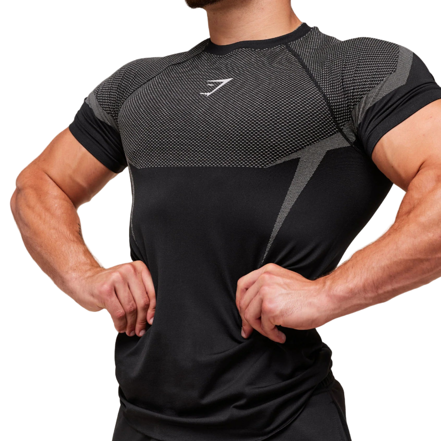 Black & Gray Compression Shirt