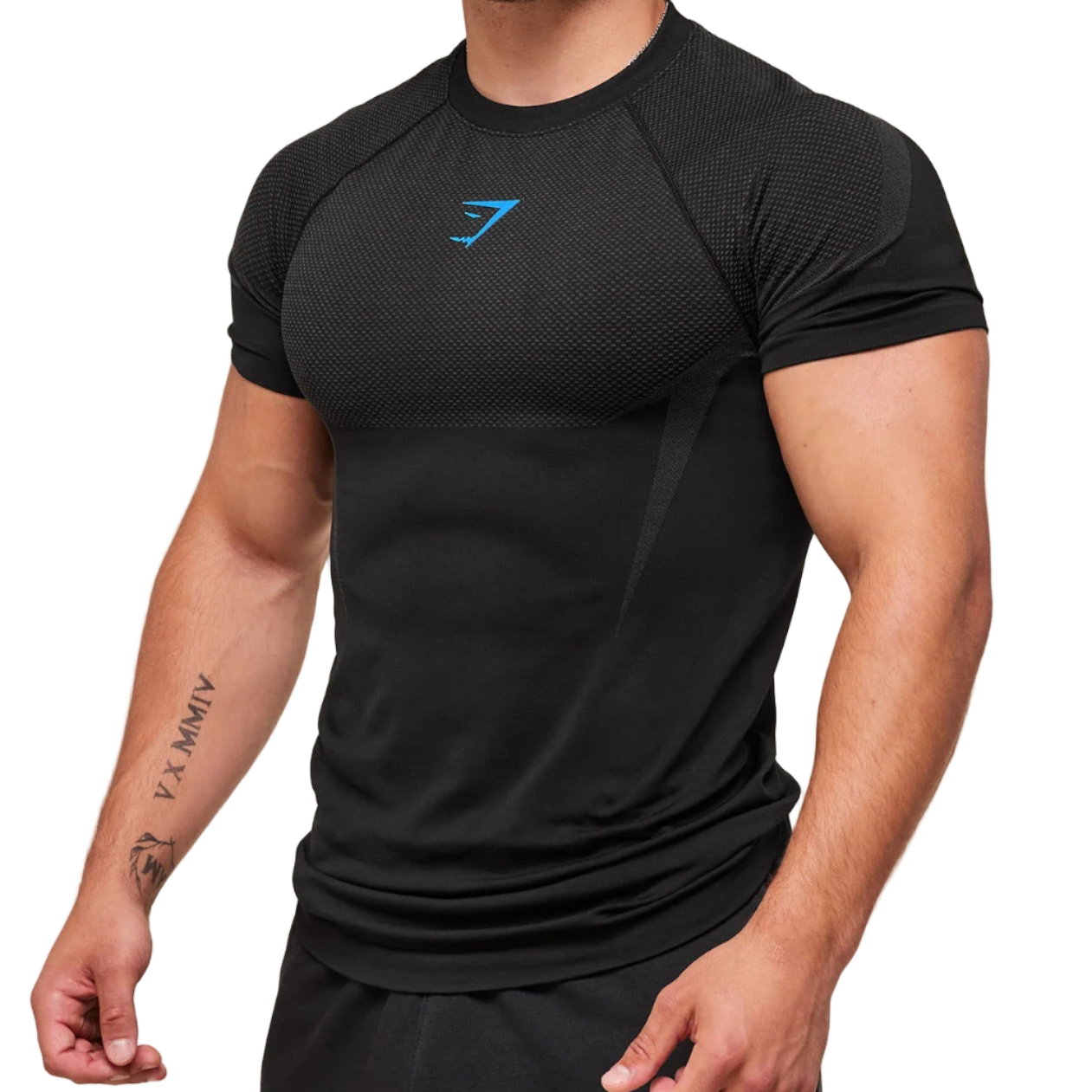 Black & Blue Compression Shirt