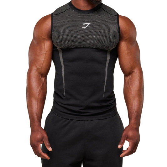 Black & White Compression Tank Top