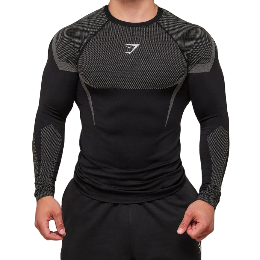 White Long Sleeve Compression