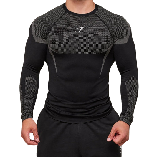 White Long Sleeve Compression