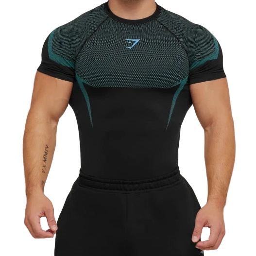 Brand Blue Compression Shirt