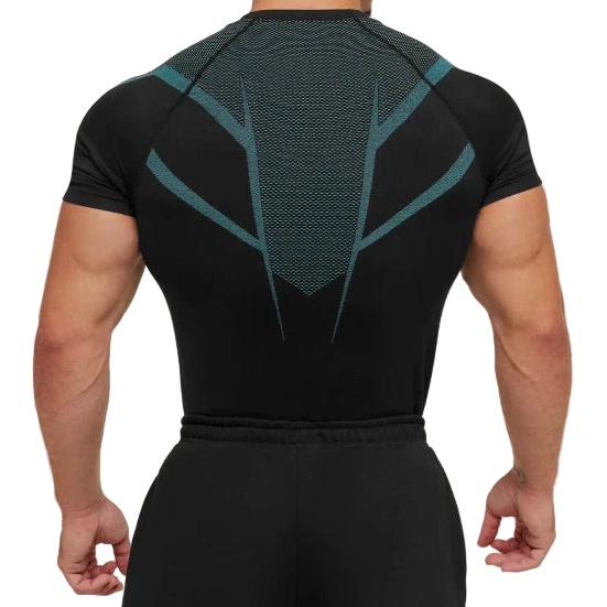 Brand Blue Compression Shirt